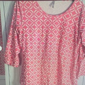 Geometric Pink Women's Top